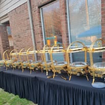 Gold-Colored Chafing Dishes