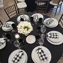 Table setup + Black Tablesetup