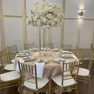 Table Setup + LargeLush Flower
